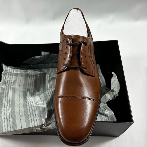 Johnston & Murphy -Men\'s Branning & Dress Cap Toe Oxford Tan Calfskin -SZ 8 M(D) main image 6